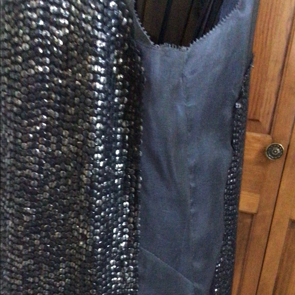 J Crew Collection gun metal grey sequin dress, Size 2 - Picture 4 of 11